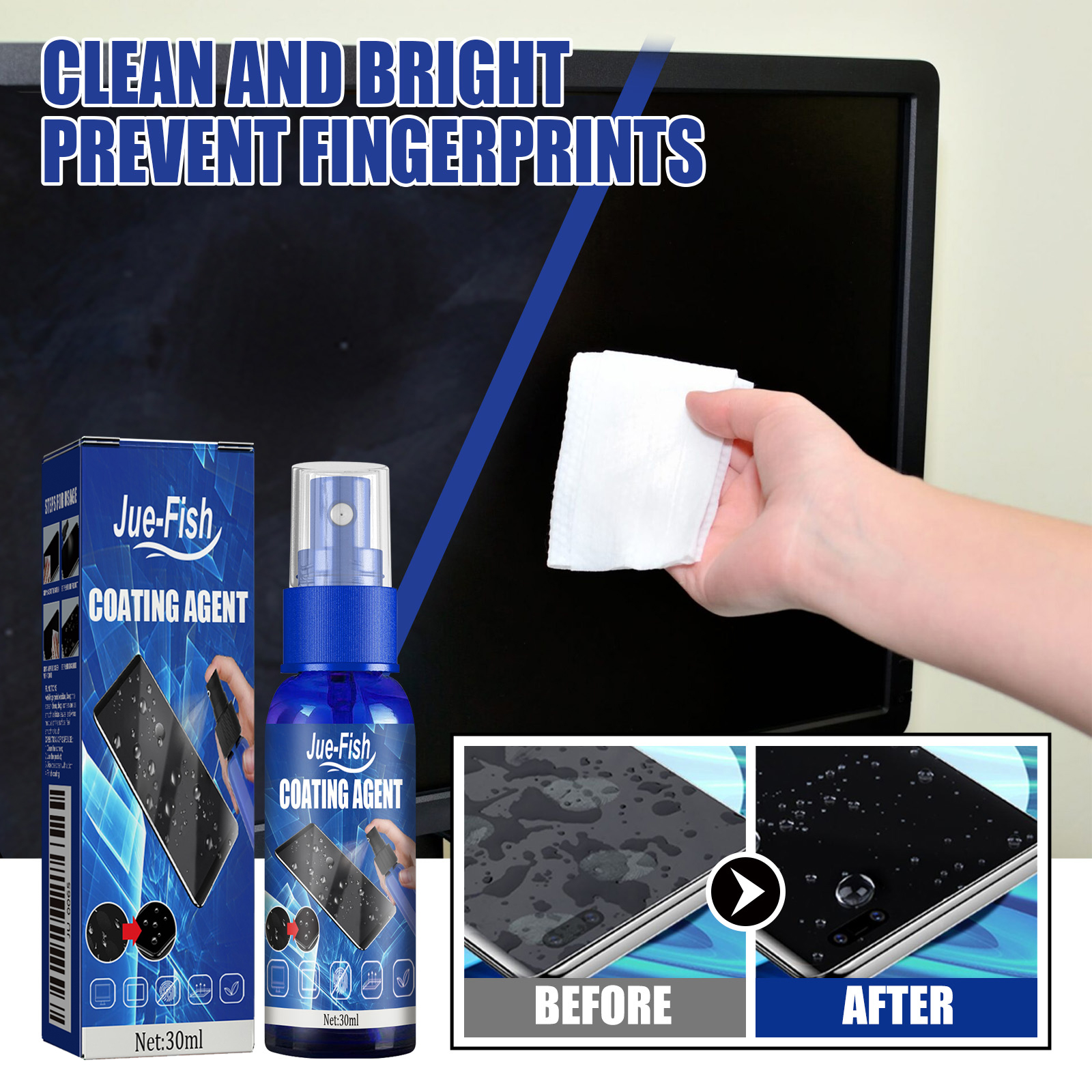 Screen Coating Agent, Smartpho - Oleophobic Coating Spray บทวิจารณ์และราคา