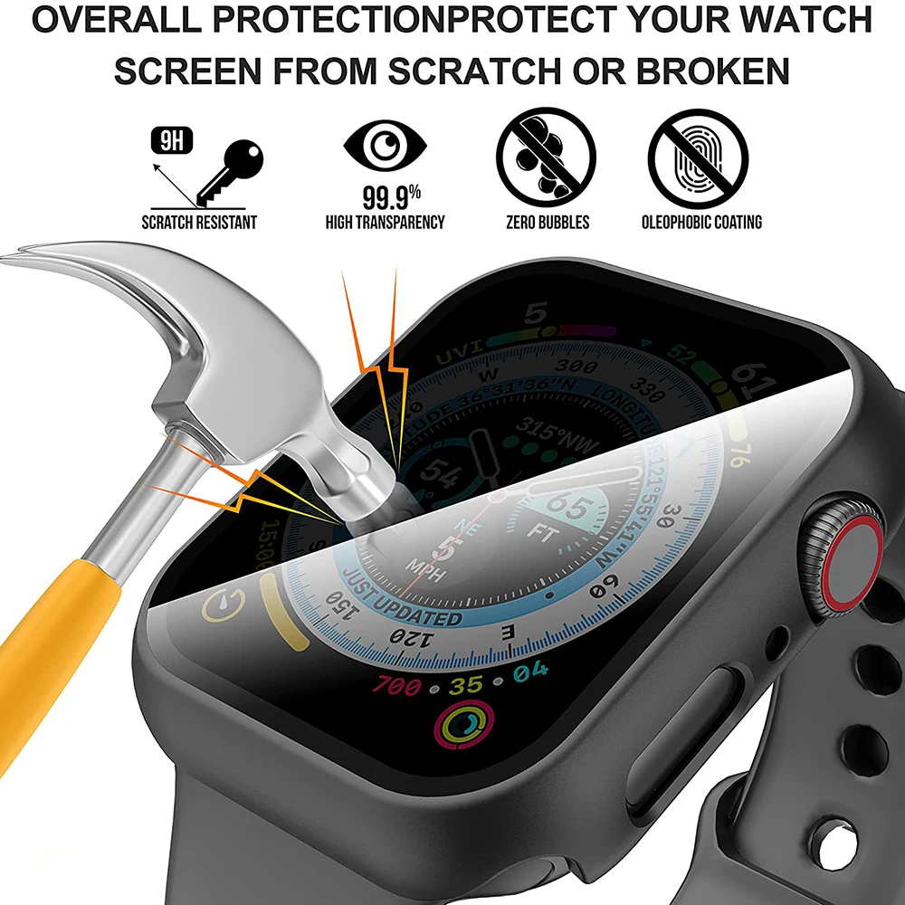 Privacy Glass+Case For Apple W - Privacy Screen Protector บทวิจารณ์และราคา