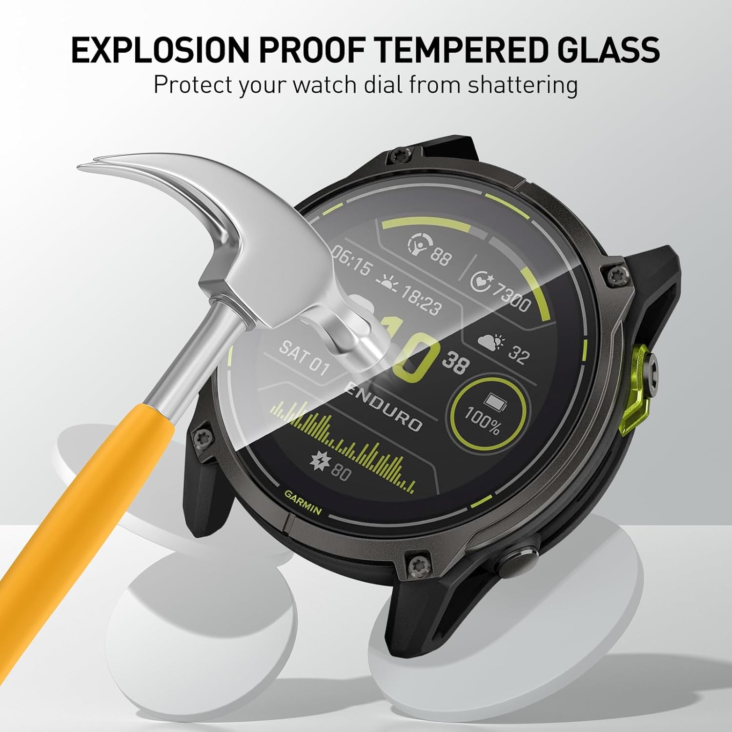 Tempered Glass Films For Garmi - Smartwatch Screen Film บทวิจารณ์และราคา