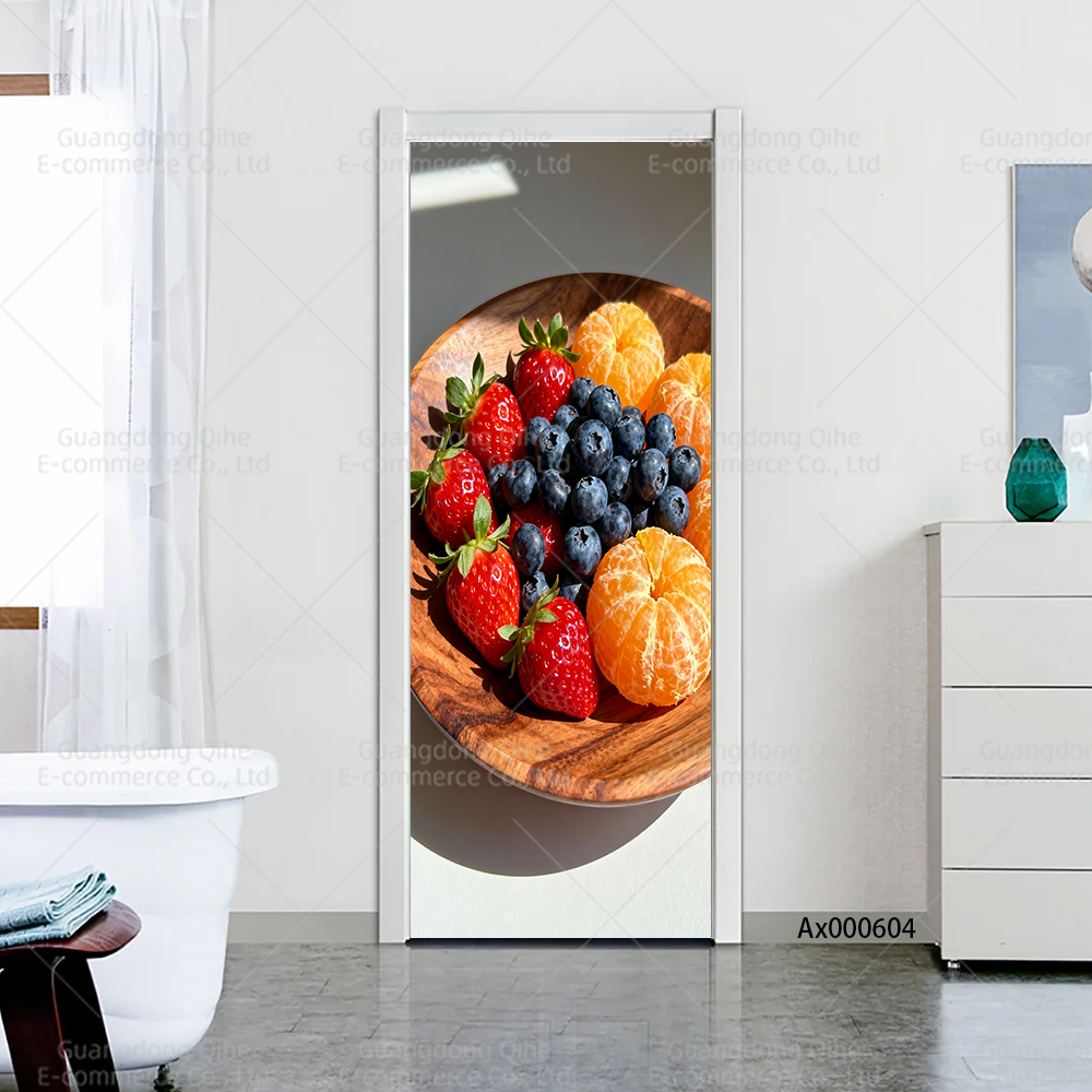 Bright Berry Mix Kitchen Door  - Full Cover Adhesive บทวิจารณ์และราคา