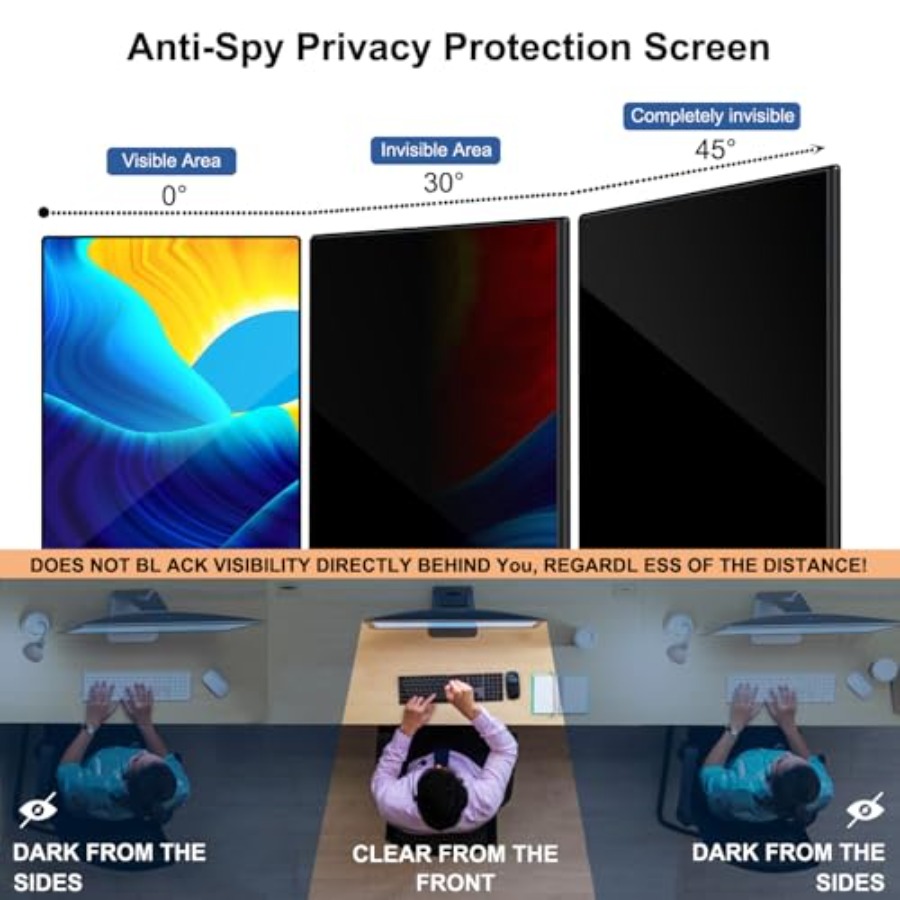 32 Inch Computer Privacy Scree - Privacy Filter 2Pack บทวิจารณ์และราคา