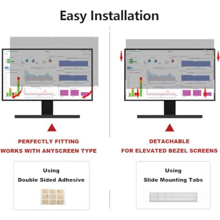 32 Inch Computer Privacy Scree - Privacy Filter 2Pack บทวิจารณ์และราคา