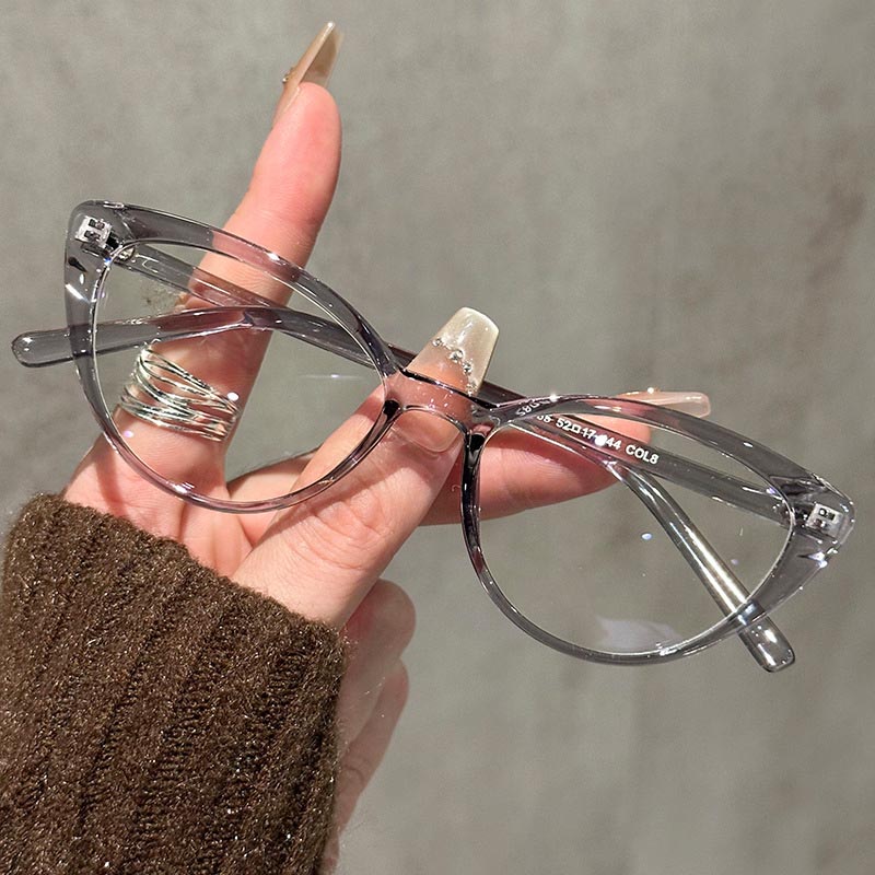 Small Cat Eye Eyeglasses Women - Anti Blue Light Film บทวิจารณ์และราคา