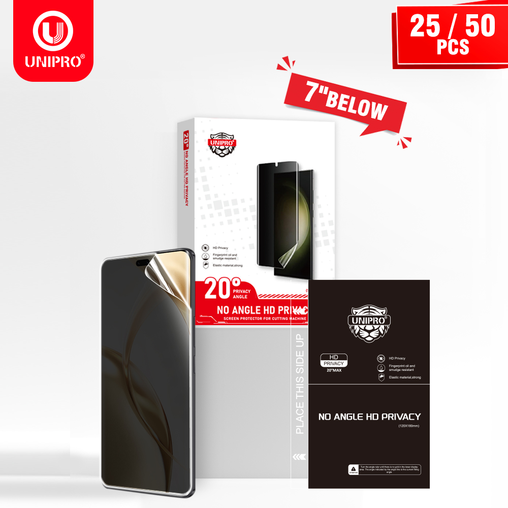 UNIPRO 25 50Pcs Anti Peep Film - Screen Protector Cutter บทวิจารณ์และราคา
