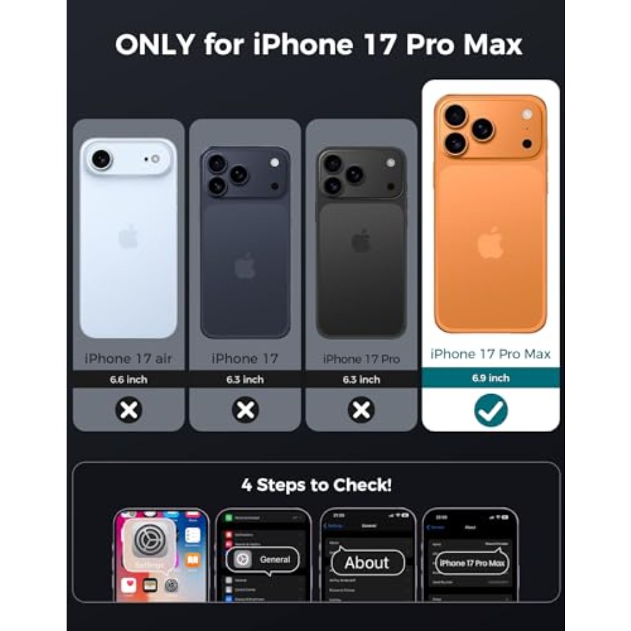 for iPhone 17 Pro Max Case wit - Camera Lens Protector บทวิจารณ์และราคา