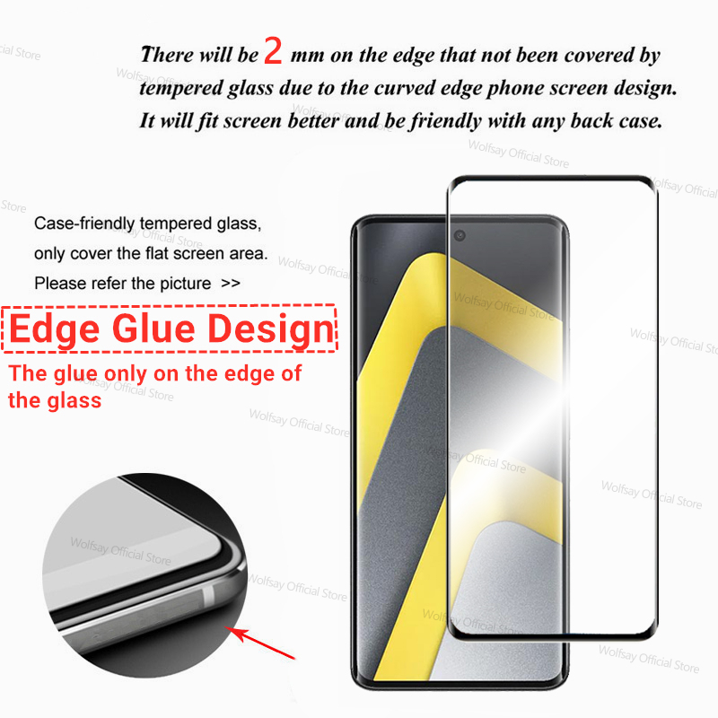 3/2/1 PCS 3D Curved Edge Glass - Curved Edge Screen บทวิจารณ์และราคา