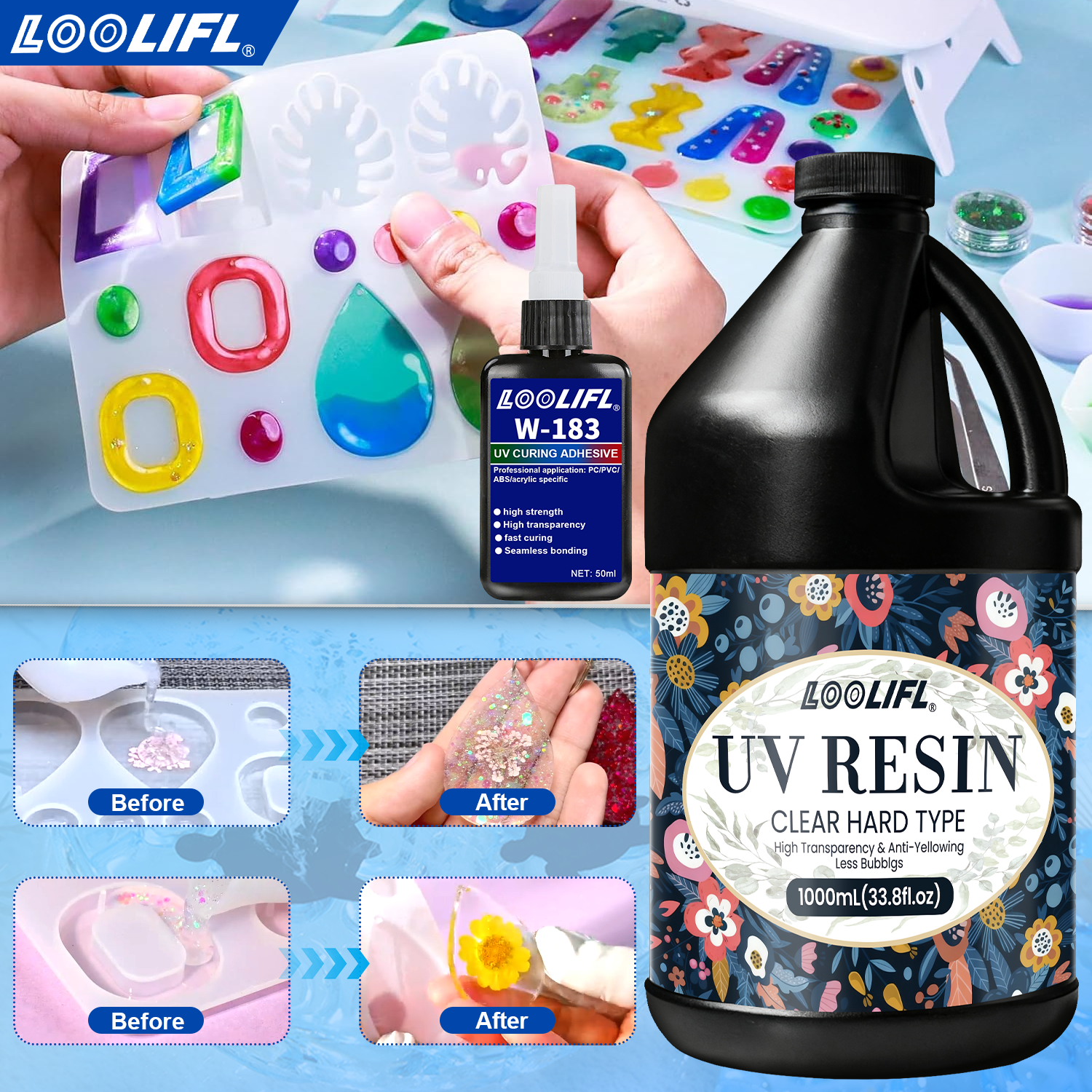 Hot Sell UV Hard Resin Adhesiv - Liquid Uv Glue Kit บทวิจารณ์และราคา