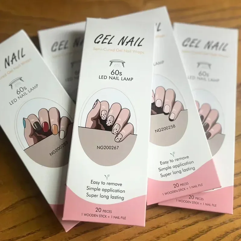 Semi-Cured Gel Nail Strips Pat - Full Cover Adhesive บทวิจารณ์และราคา