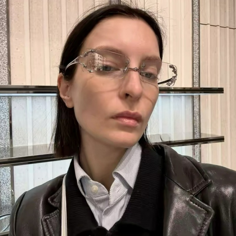 Vintage Rimless Square Star Gl - Anti Blue Light Film บทวิจารณ์และราคา