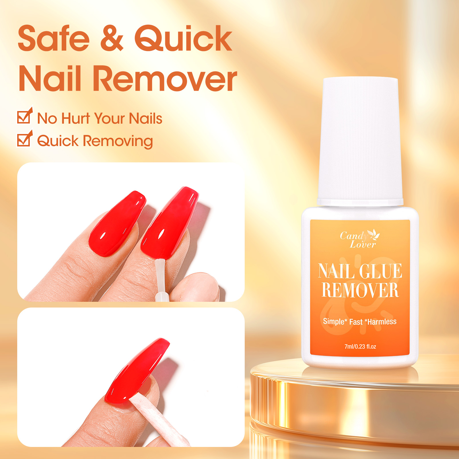 Super Strong Nail Glue Remover - Liquid Uv Glue Kit บทวิจารณ์และราคา